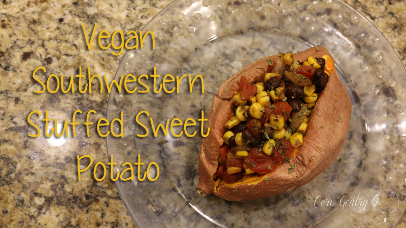 Vegan Southwestern Stuffed Sweet Potato / 15g of Protein / Cori Gentry / Healthy Pregnancy